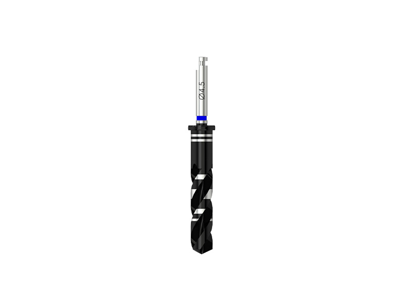 Microcone - Foret standard D 4.5 (bleu) pour implant D 5.0 - long
