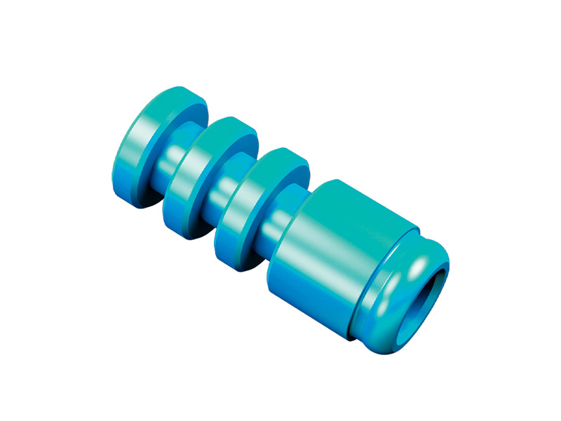 Analogue d'implant Novaloc en aluminium bleu - Boîte de 4