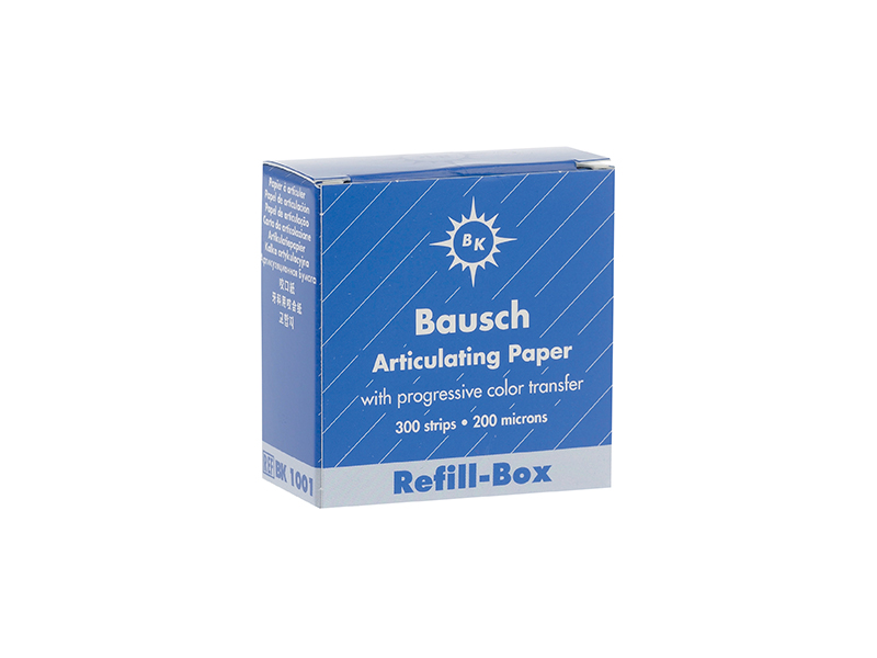 Papier à articuler Bausch bleu BK01 200 µ - Boite de 300 feuillets