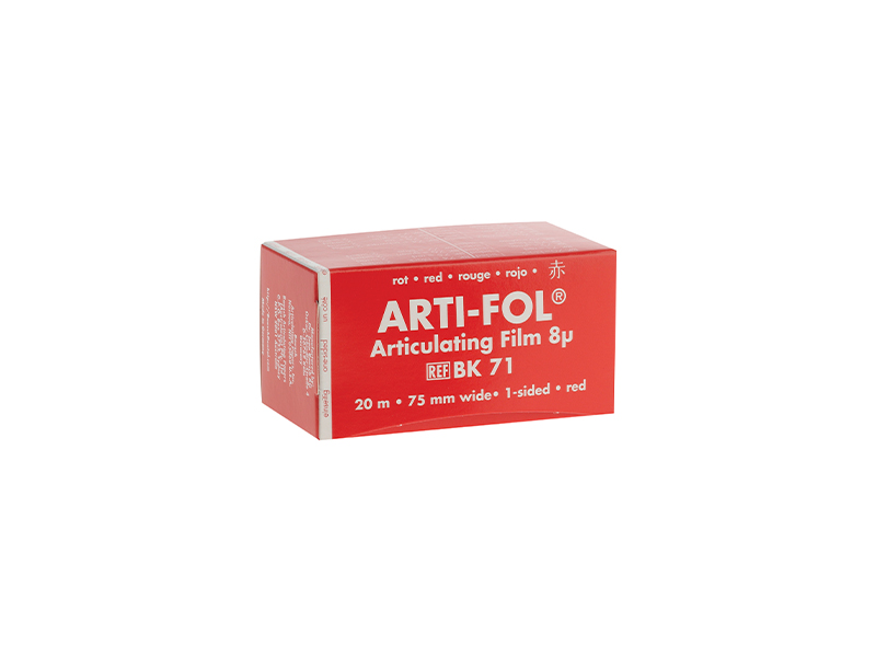 Feuille Arti-Fol Bausch monoface rouge BK71 8 µ largeur 75 mm - Rouleau de 20 m