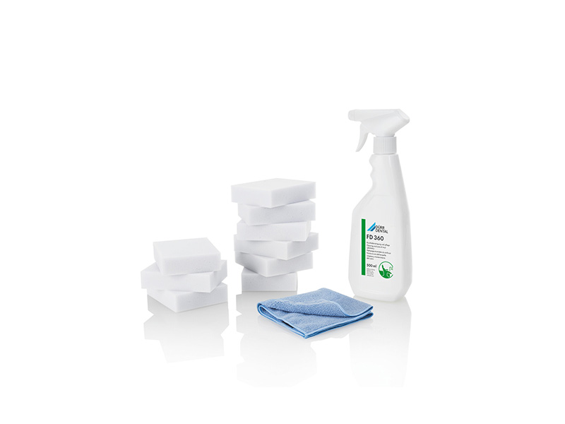 FD 360 Nettoyage et entretien du simili cuir - 500 ml + 9 éponges spéciales