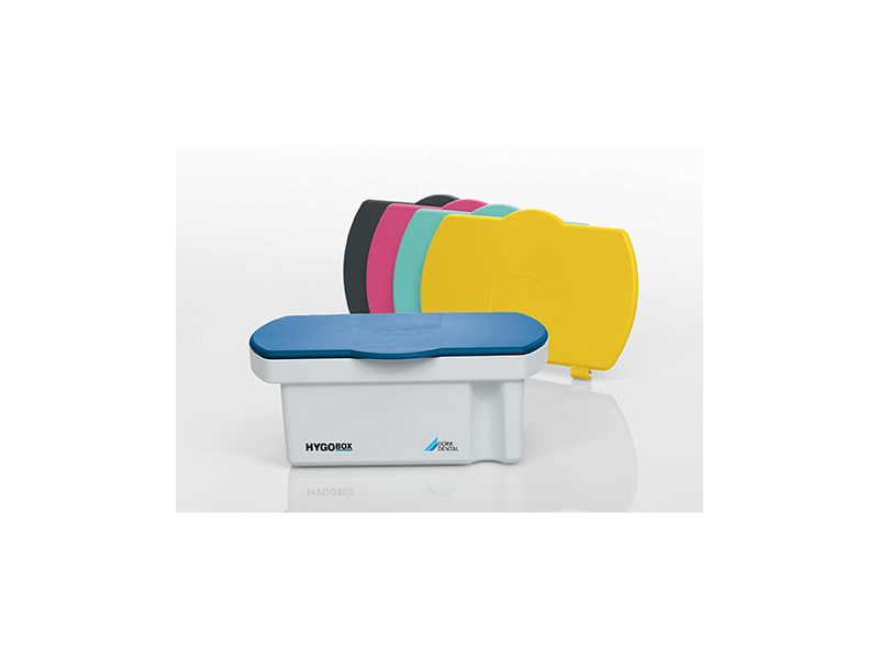 Hygobox bac de désinfection couvercle turquoise/tamis blanc