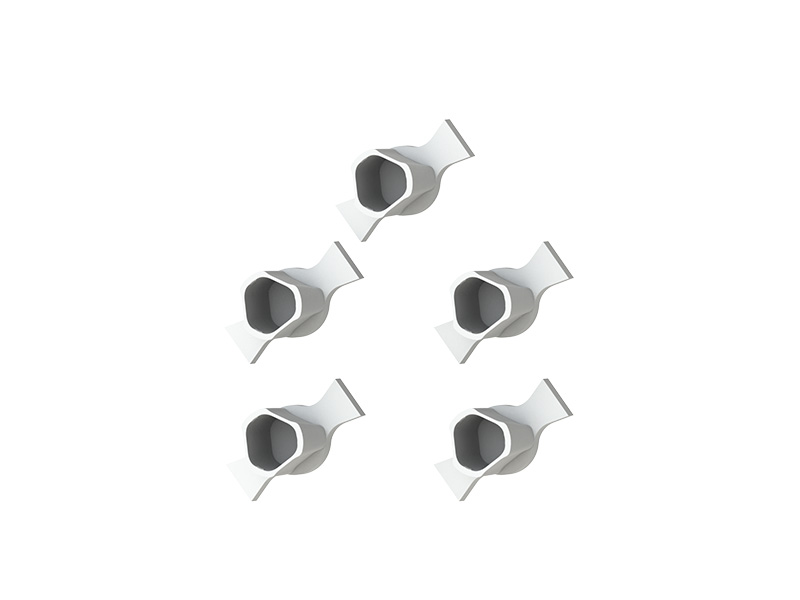 Coiffes de positionnement pour pilier d'empreinte pour porte-empreinte fermé - triangle