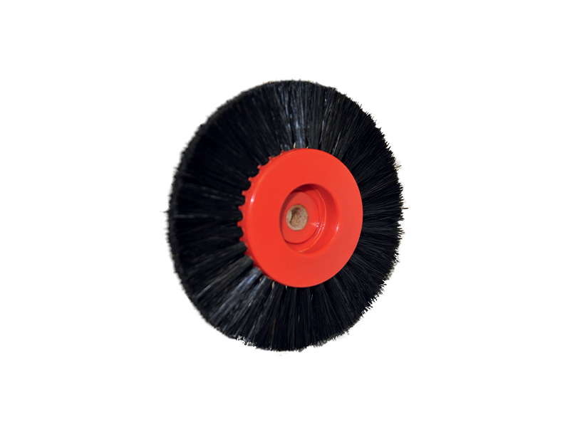 Brosse en Soie Tchong King noire 1 Rang  - Ronde - ø 44 mm - 12 Pièces