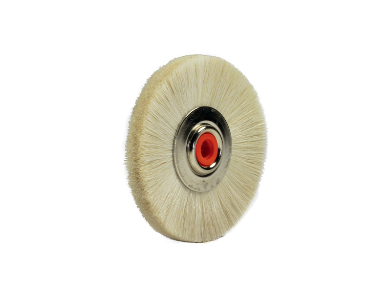 Brosse en poils de Chèvre blanc  - Ronde - ø 48 mm - 12 Pièces