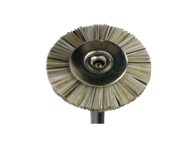Brossette ronde pour PM en crins de cheval - Ronde - ø 17,5 mm - 12 Pièces
