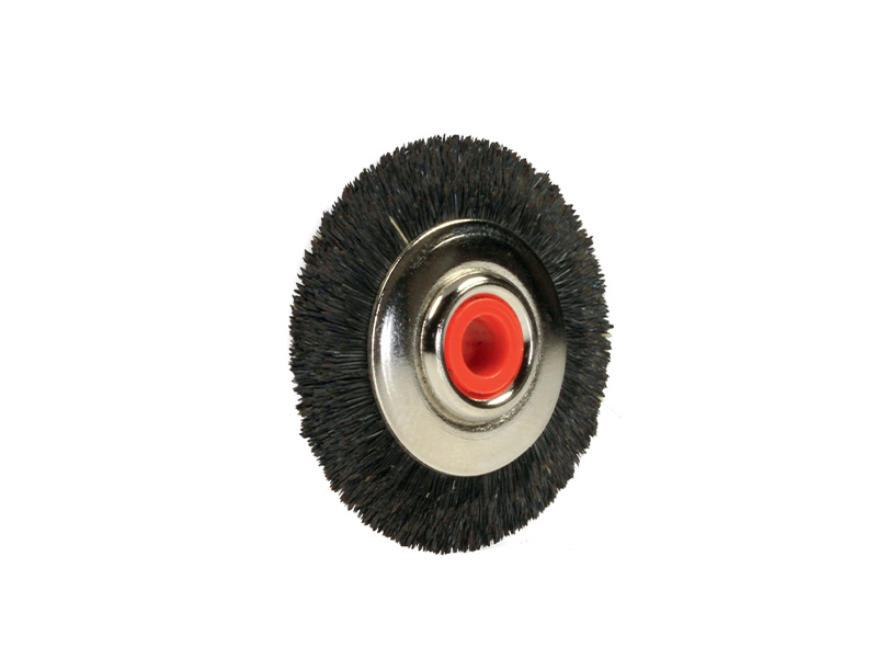 Brosse en Soie Tchong King noire - Ronde biseautée - ø 36 mm - 12 Pièces