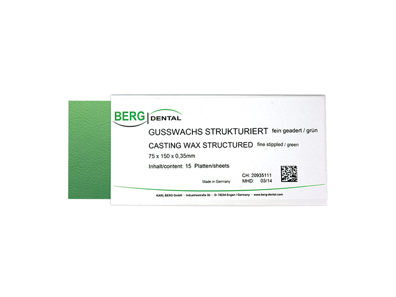 Cire en plaque granitée fin verte 0,30 mm - 15 plaques 150 x 75 mm