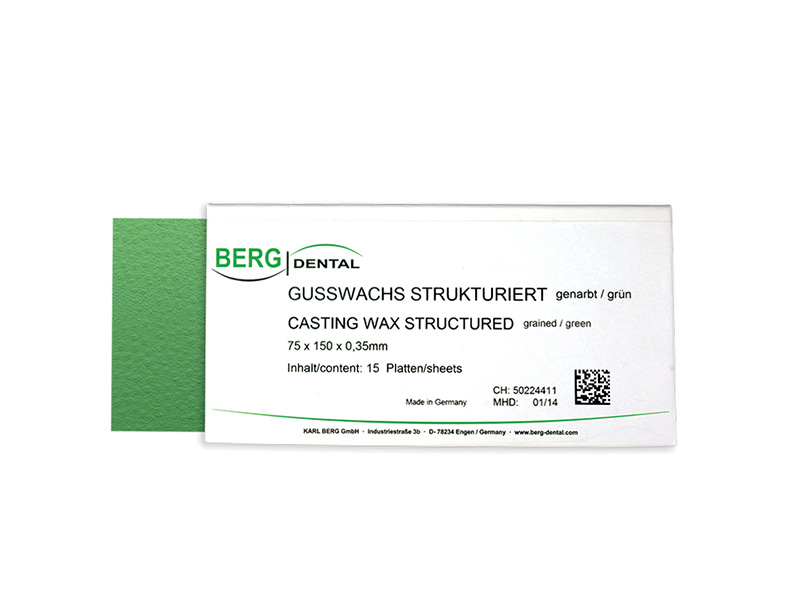 Cire en plaque granitée structure verte 0,30 mm - 15 plaques 150 x 75 mm