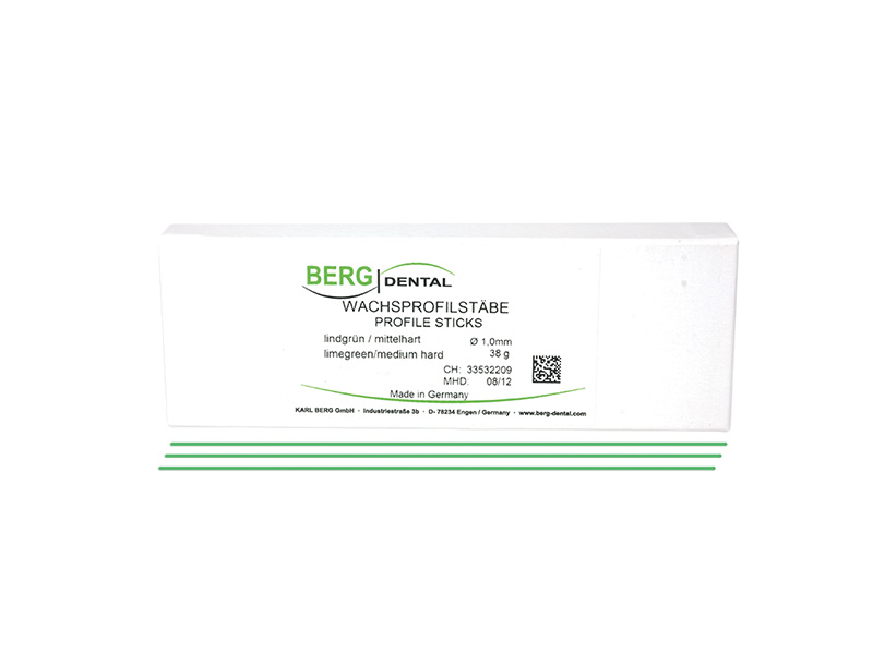 Tiges en cire profilée rondes vert médium ø 1,20 mm - 50 g