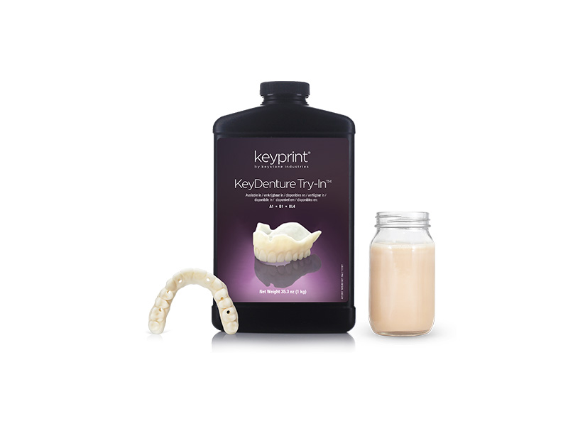 Résine 3D KeyDenture Try-In- Résine pour provisoire - A1 - 1 kg