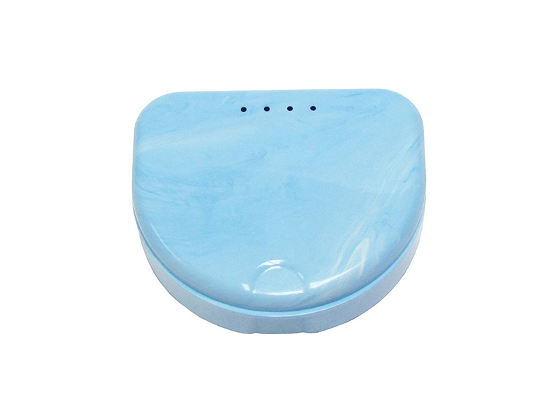 Boites Ortho laquées - Marbré Bleu/Blanc - 120 pièces