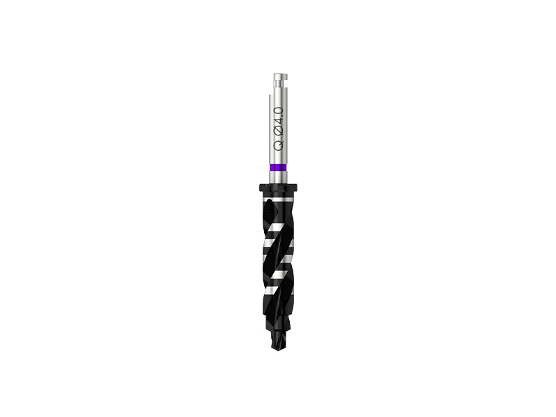 Quattrocone - Foret standard D 2.0/3.2/4.0 (violet) pour implant D 4.3 - court