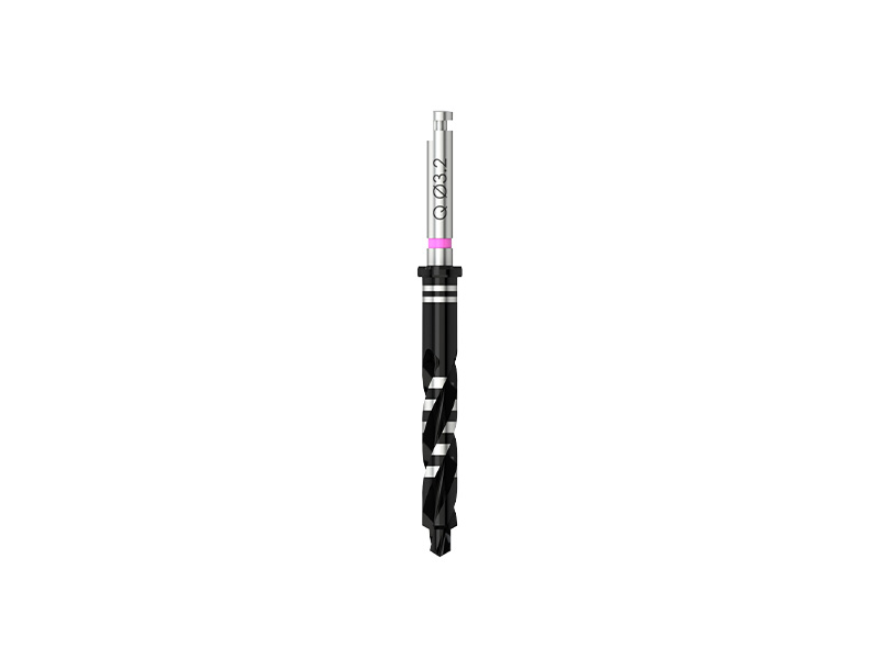 Quattrocone - Foret standard D 2.0/3.2 (rose) pour implant D 3.5 - long