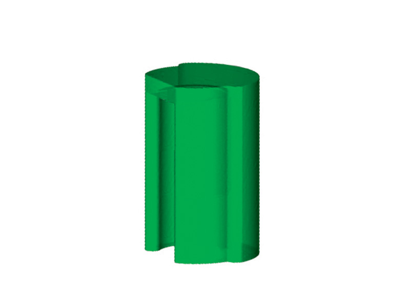 Micro 2 - Gaine plastique verte friction 1- Sachet de 4