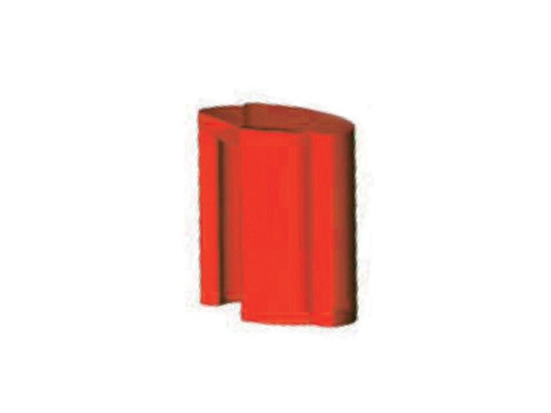 Micro 2 - Gaine plastique rouge friction  2 - Sachet de 4