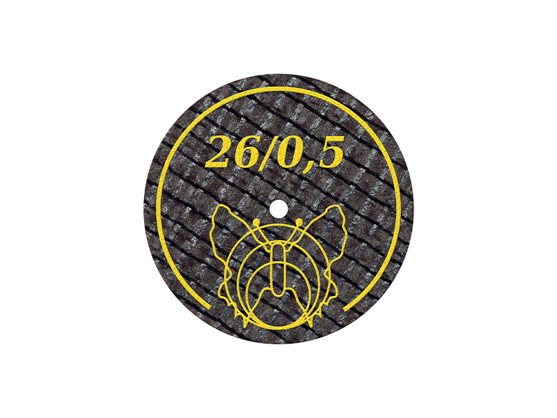 Disques à tronçonner pour métaux non précieux - ø 26 mm x 0,5 mm - 20 Pièces