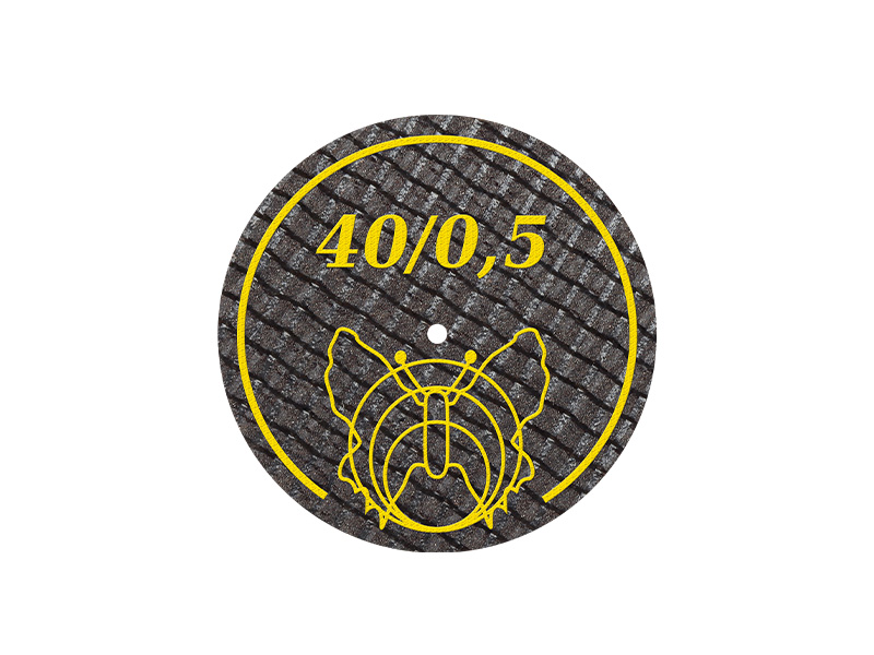 Disques à tronçonner pour métaux non précieux - ø 40 mm x 0,5 mm - 20 Pièces
