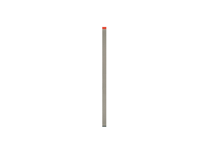 Bande diam. large rouge - Uniface - 6 x 147 x 0,10 mm - Fin - 10 pièces