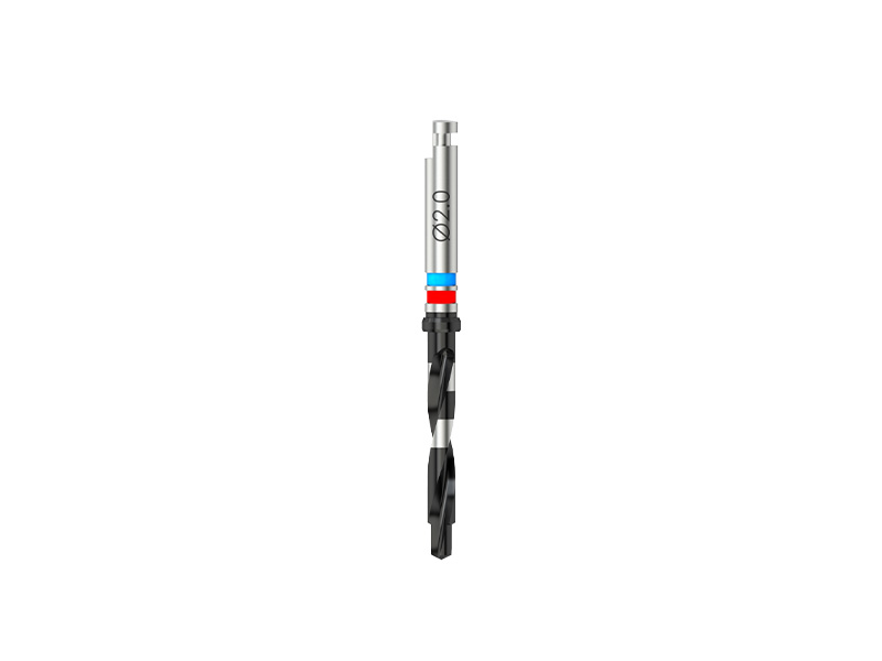 Minicone - Fraise pour corticale - ultra-court - D 1.5/2.0 (bleu clair/rouge) - L 16