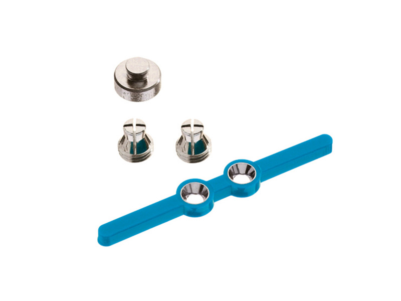 Ancrage M3 rigide - 2 matrices sur barre - Assortiment 5 pièces