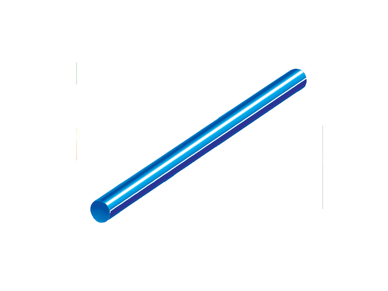 Bar-Connector - Barre ronde bleue en résine calcinable - boite de 6