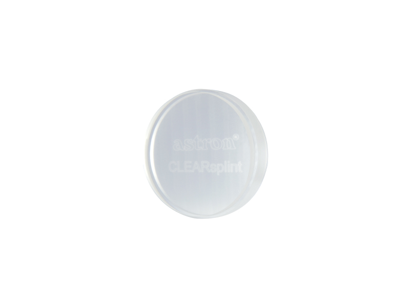 Clearsplint Astron - Disque ø 95 H 20 mm - rebord circulaire - Pièce