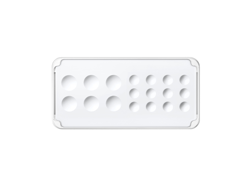 Micro-Layer, Slimpad Micro 1 plaque avec 18 encoches - Blanc (16118-1-S)