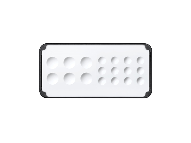 Micro-Layer, Slimpad Micro 1 plaque avec 18 encoches - Noir (16218-1-S)