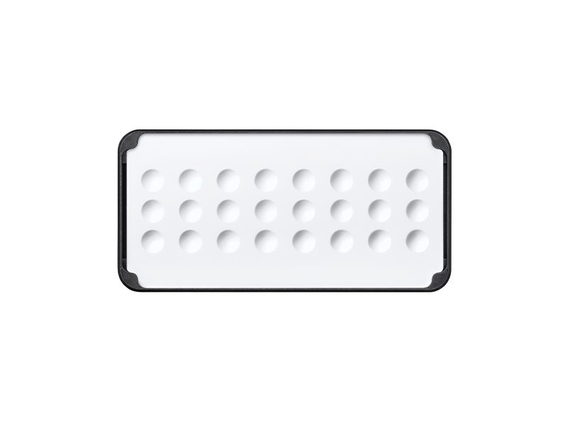 Micro-Layer, Slimpad Micro 1 plaque avec 24 encoches - Noir (16224-1-S)