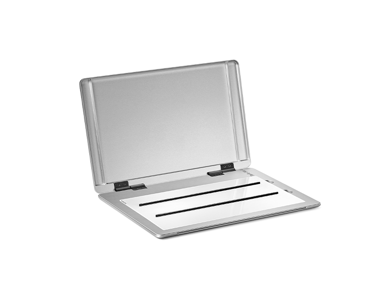SlimPad PRO-B, Plaque de mélange pour porcelaine, Set complet - Plaque de verre blanche (15100-BW)