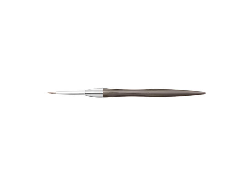 RSPCT Glaze Pinceau #3 Monté sur un manche en aluminium WAVE #CAFÉNOIR – 002 (4500-RSPCT-3-CAF)