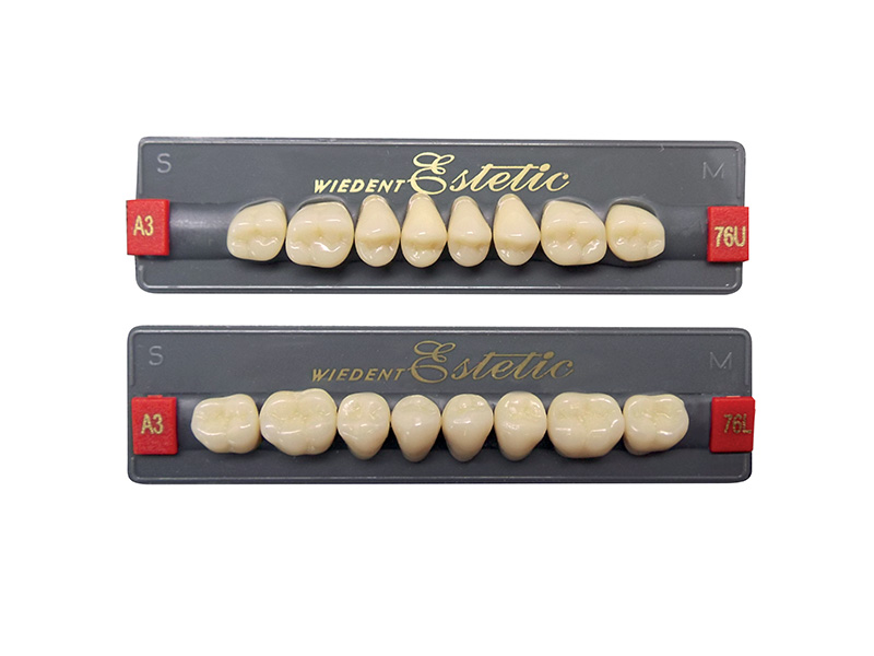 Dents postérieures résine Estetic Wiedent - Plaquettte de 8 A1/60L