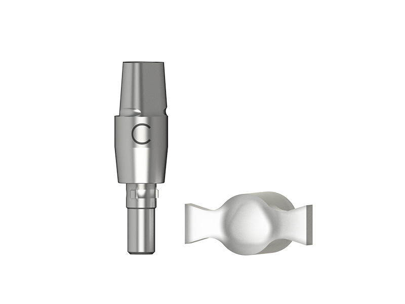 C Série - Transfert d'empreinte porte-empreinte fermé - coiffe de positionnement incluse - D 3.3 (gris)