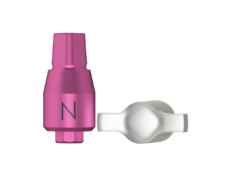 N Série - Transfert d'empreinte porte-empreinte fermé - coiffe de positionnement incluse - RN (rouge)